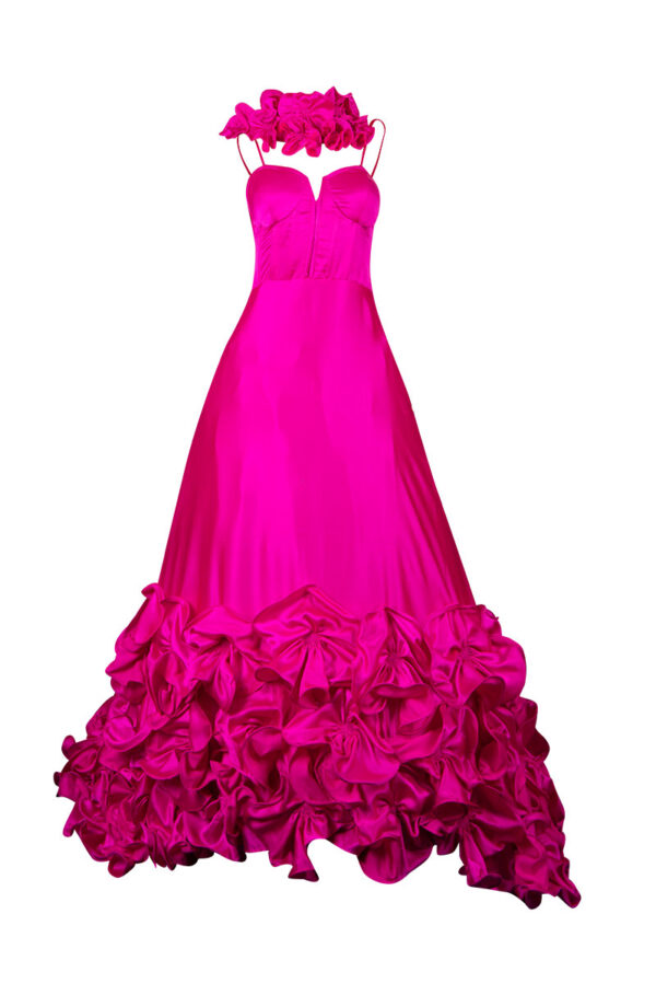 Fuchsia-gown